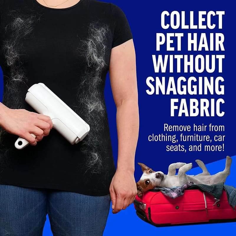 collect pet hair without snagging fabric