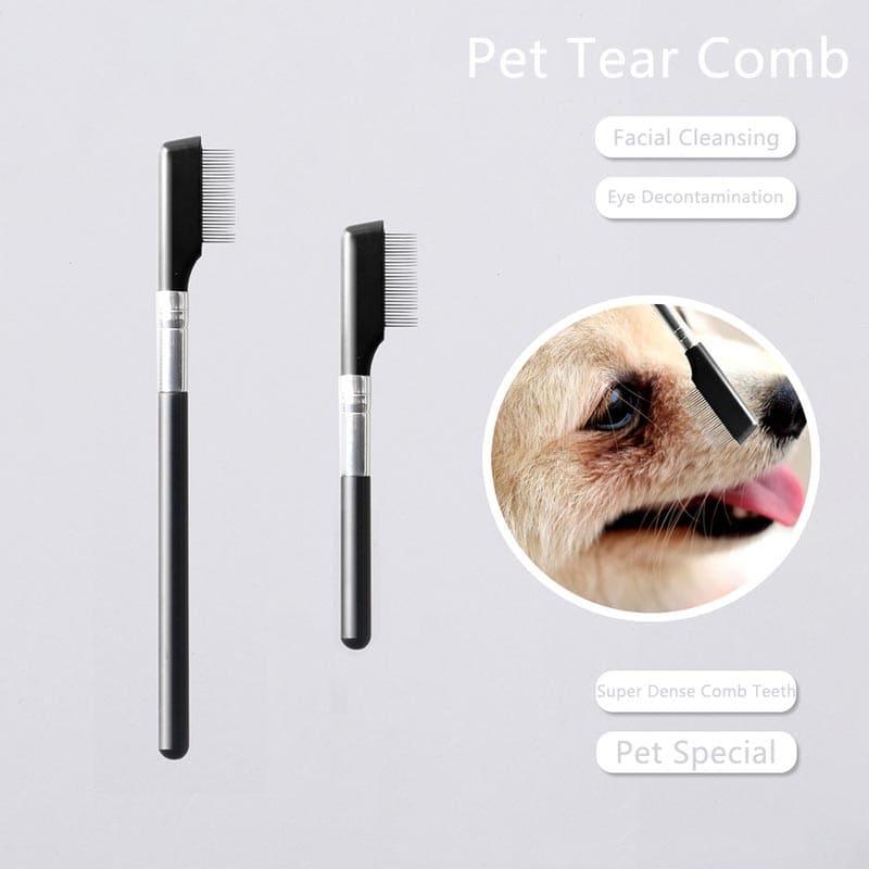 Petit peigne pour chien ou chat et ciseaux de toilettage