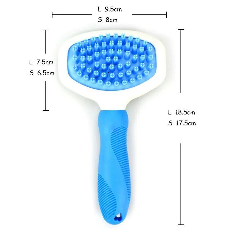 brosse de toilettage en silicone - bain, massage - pour chien et chat