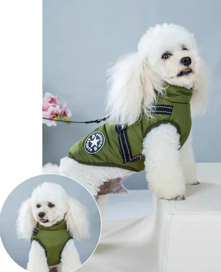 Manteau Avec Harnais, Manteau Chaud et Imperméable pour chien, Fur Wonders