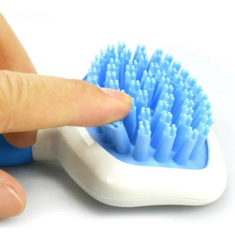 brosse de toilettage en silicone - bain, massage - pour chien et chat