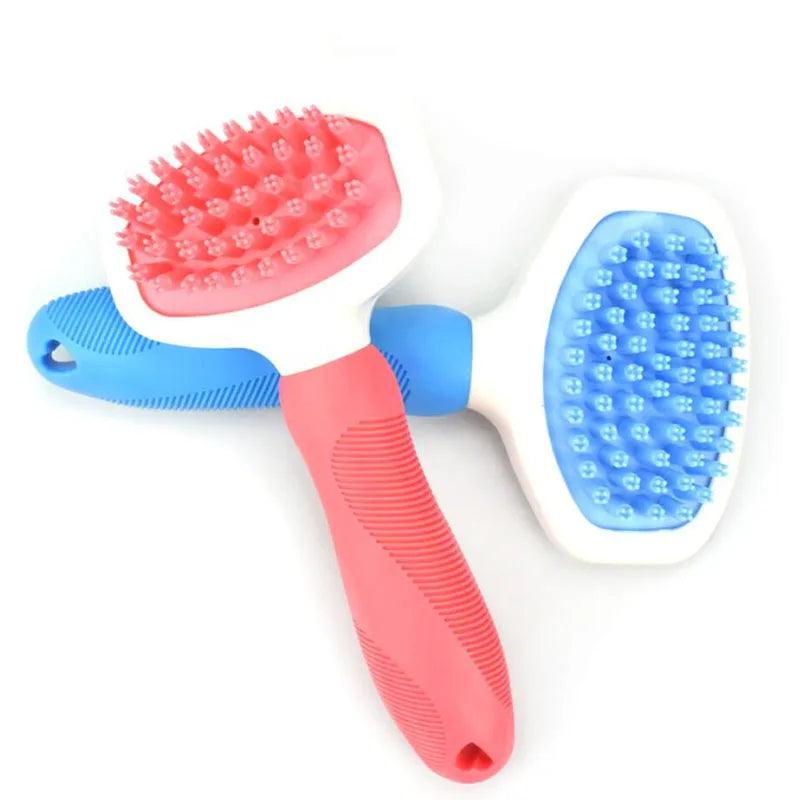 brosse de toilettage en silicone - bain, massage - pour chien et chat