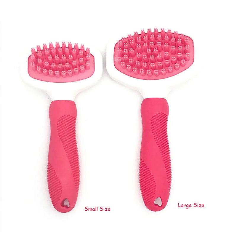 brosse de toilettage en silicone - bain, massage - pour chien et chat