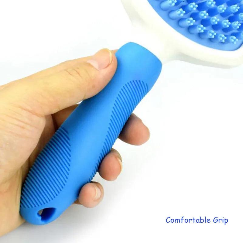 brosse de toilettage en silicone - bain, massage - pour chien et chat