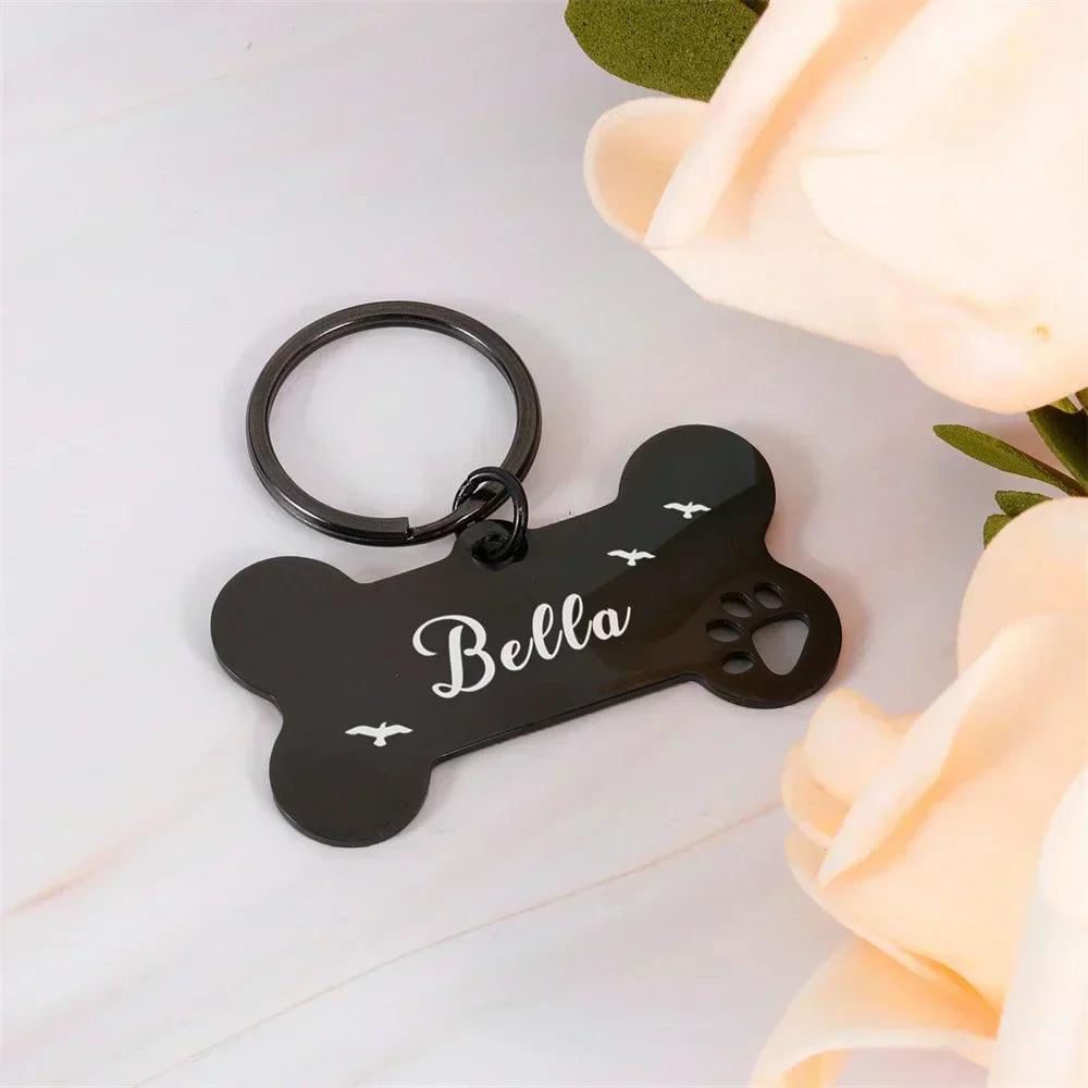 Pendentif Porte-Nom Pour Collier Personnalisé, Chiens et Chats