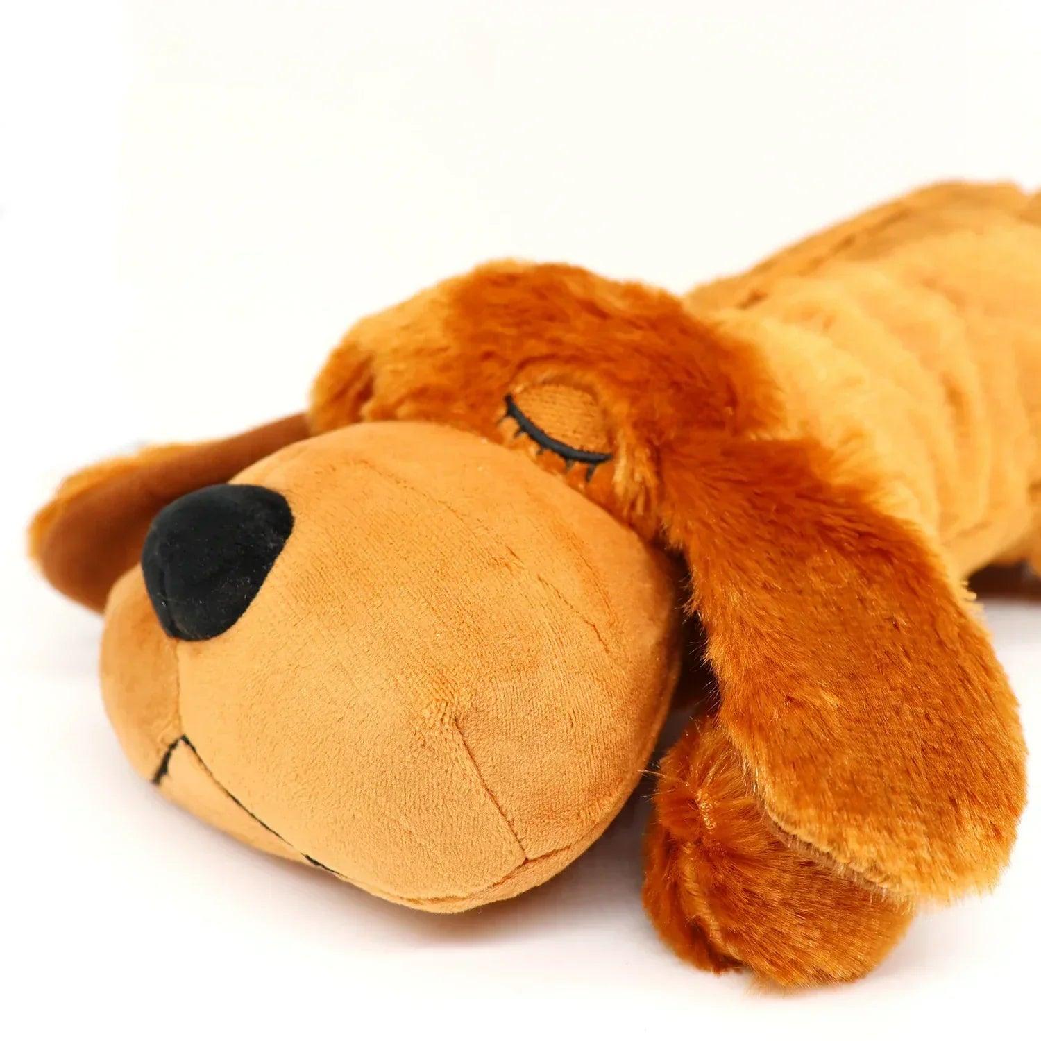 Peluche avec battements de cœur pour animaux, Soulager l'anxiété et Améliorer le Sommeil