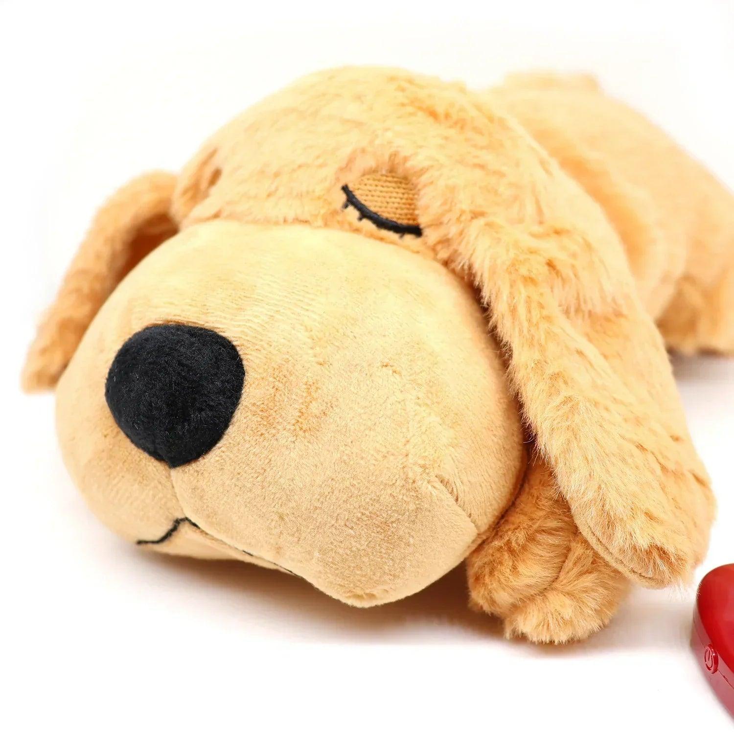 Peluche avec battements de cœur pour animaux, Soulager l'anxiété et Améliorer le Sommeil