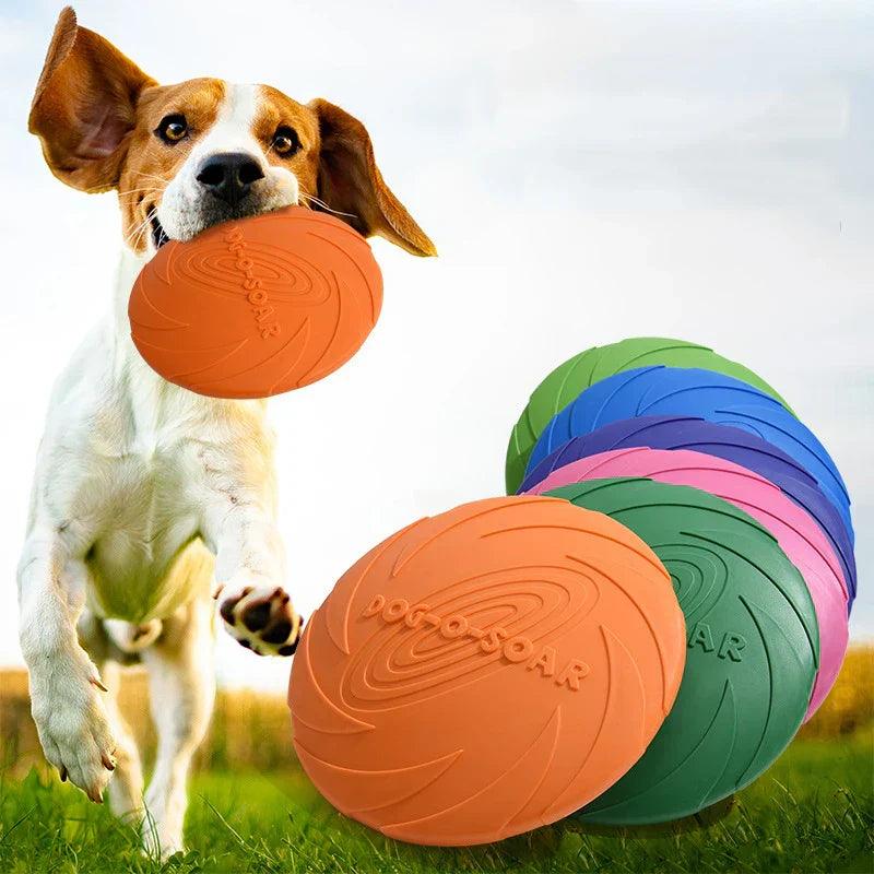 Frisbee pour chien indestructible en caoutchouc non toxique