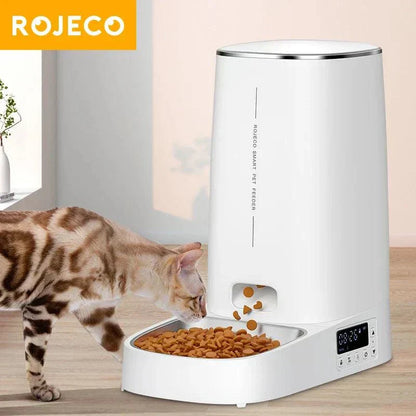 Distributeur Automatique de Croquettes, Rojeco, Capacité de 4L