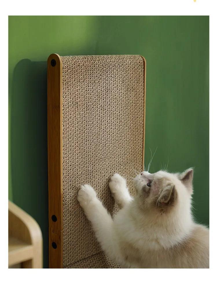 Pet Cat Scratching Board L-shaped Mat Scraper Claw abreaction Toy Corrugated paper Equipment Kitten Product Furniture Protector