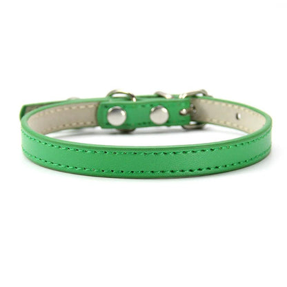 Cute Leather Cat Collar With Bell Safety Puppy Necklace Collars For Cat Small Dog Kitten Chihuahua Accessories Pet Products