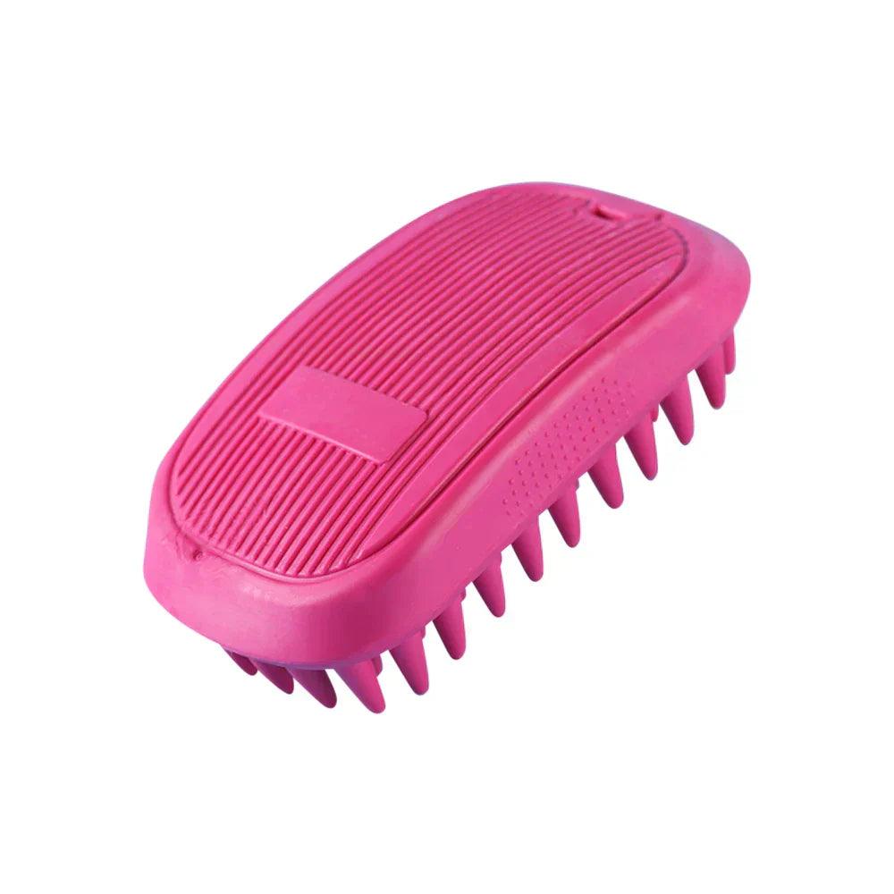 Brosse de bain en silicone, douce et délicate pour chiens