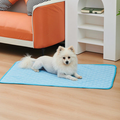 Dog Mat Cooling Summer Pet Mats for Medium Large Dog Pad Sofa Breathable Dogs Bed Cat Blanket Washable Cool Dogs Ice Mat