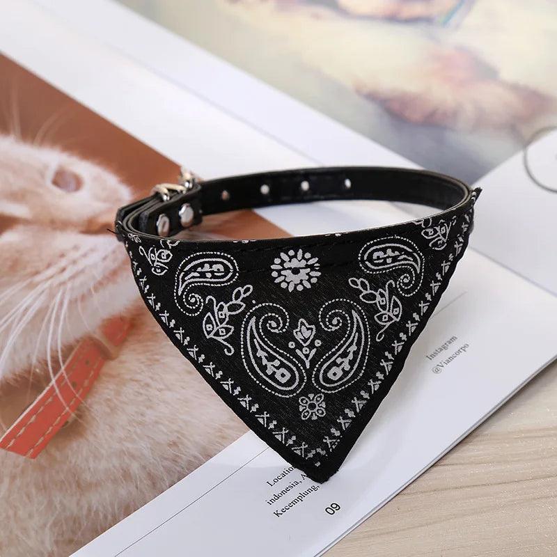 Bandana pour chat et chien, collier en triangle imprimé ethnique