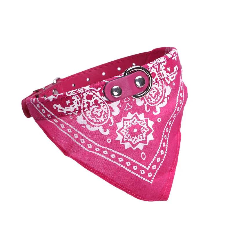 Bandana pour chat et chien rose