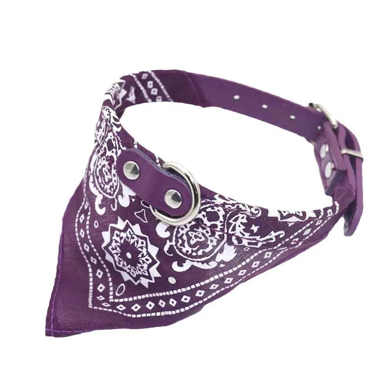 Bandana pour chat et chien violet