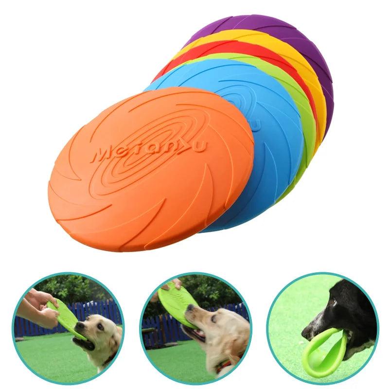 Frisbee pour chien indestructible en caoutchouc non toxique