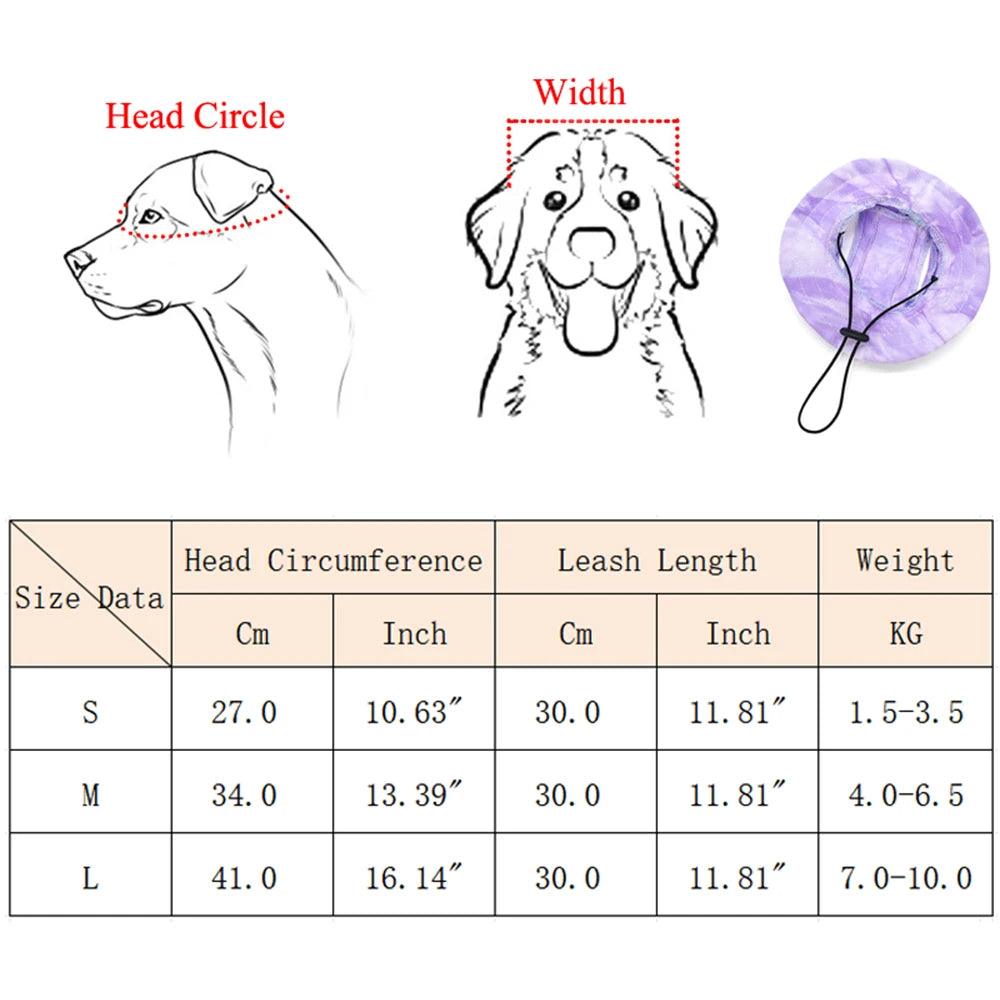 Summer Cat Dog Sunshade Hats Breathable Adjustable Pet Sun Hat for Small Dogs Schnauzer Shih Tzu Puppy Accessories Products