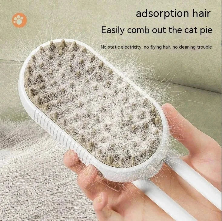 Brosse Vapeur Pour Chat et Chien, Brosse Electrique à Eau