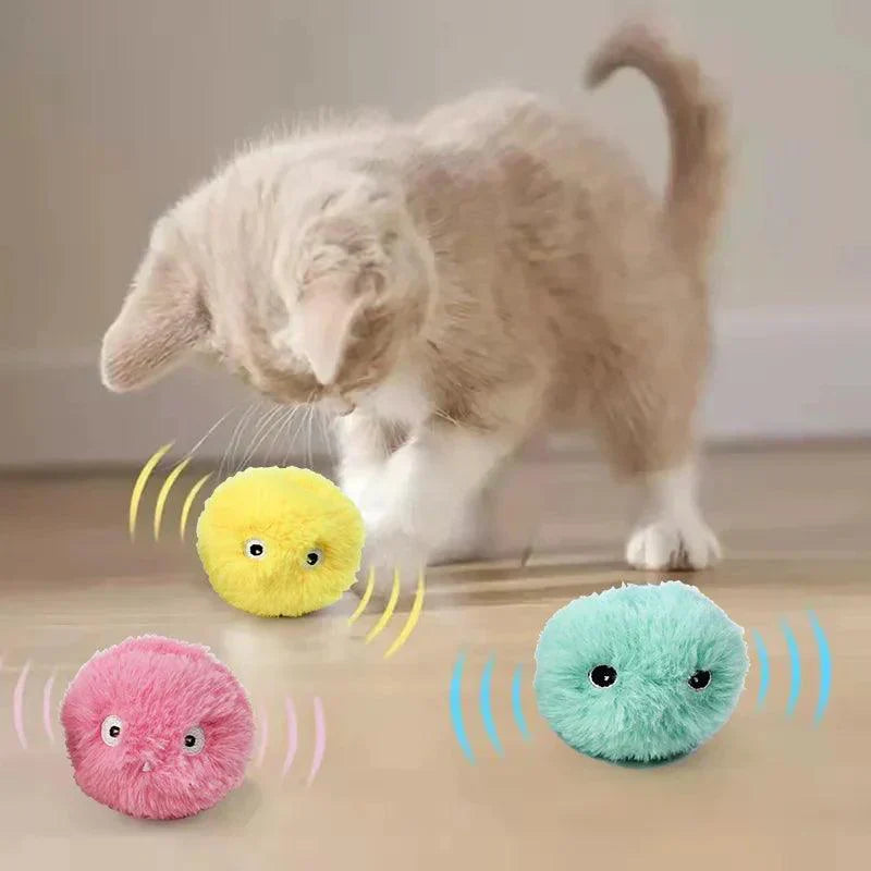 Jouet Interactif Pour Chat - Balle Stimulante Avec le Son des Animaux